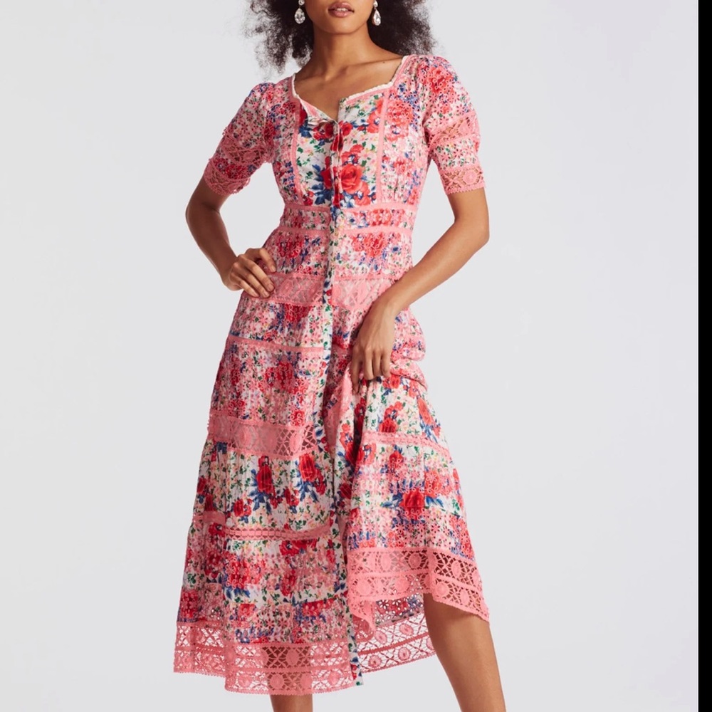 Love shake fancy midi dress